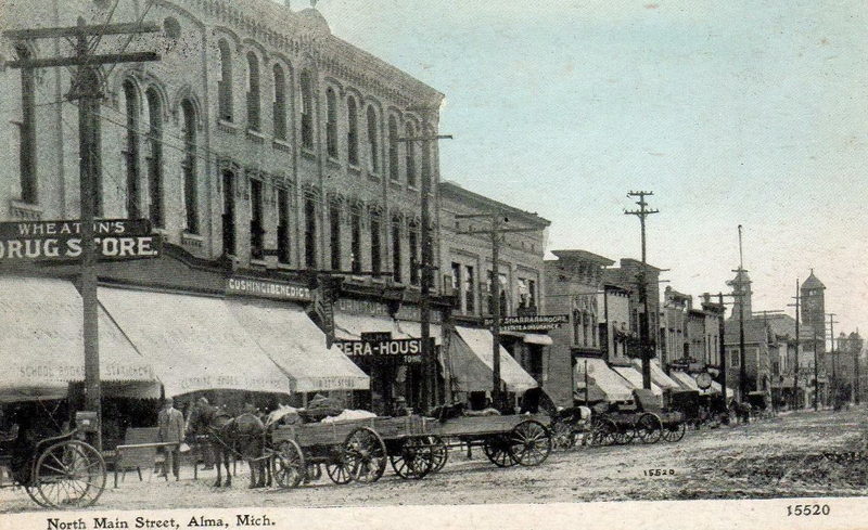 Alma Opera House - Vintage Postcard